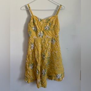 Yellow Floral Cami Dress